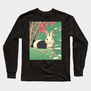 Dutch Rabbit is Just So Cute Piebald Animal Long Sleeve T-Shirt